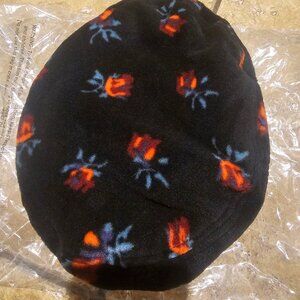 New! Brixton Fiddler Beret 10964 Rosee Roses Black Size Large